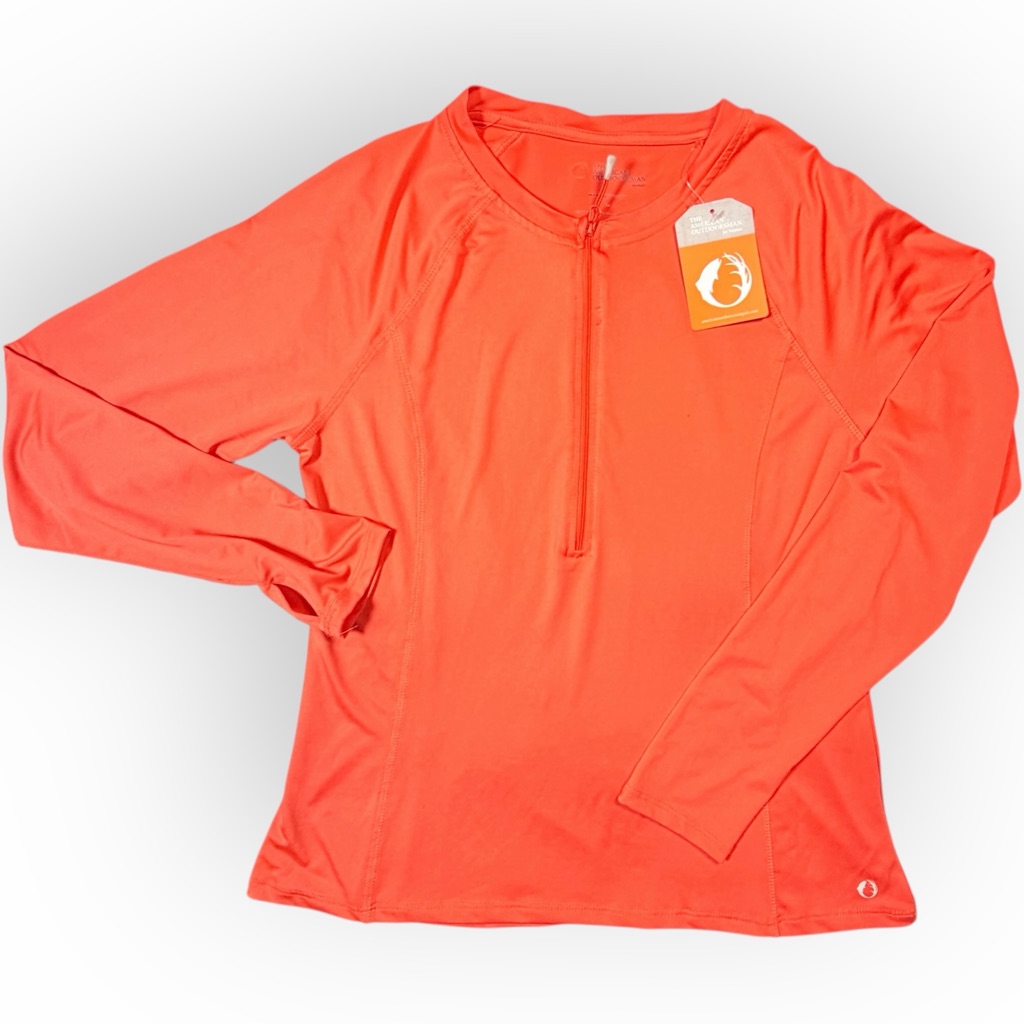 Women's Bright Orange Long Sleeve Top